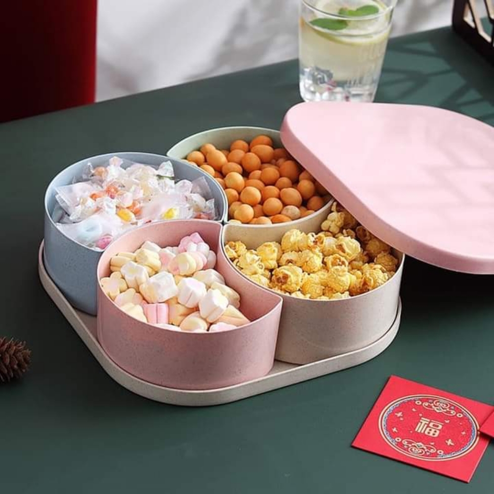 Pink Divided Serving Box - Picture 3 of 14